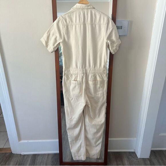 EVERLANE 🤍 Short Sleeve Coveralls (Off-white) Size 0 - Picture 4 of 6